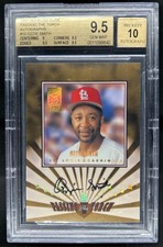 1997 Donruss Elite Ozzie Smith Passing the Torch Auto /1500 (150 Signed) BGS 9.5 picture