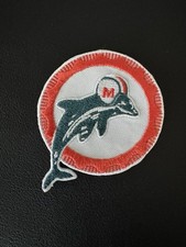 VINTAGE CLASSIC RETRO THROWBACK MIAMI DOLPHINS 1966 LOGO PATCH NEW OLD STOCK picture