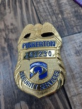 Pinkerton Security Services Vintage Numbered Badge picture