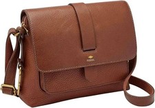 Fossil Kinley Small Leather Crossbody Bag Brown - NEW Women's Purse Cross Body picture