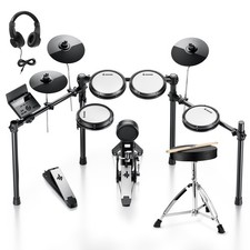 Donner Electric Drum Set - DED-100 Electronic Drum Kit with Quiet Mesh Pads picture