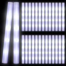 120 Pcs LED Glow Sticks White Light, 18.9