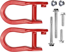 2Pcs Red Front Tow Hooks 84192871 for 2019-2024 Chevy Silverado GMC Sierra 1500 picture