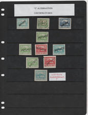 CZECHOSLOVAKIA 1922 POSTAGE DUES COLLECTION OF 45 IMPERF & PERF MINT & USED picture