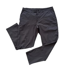 Lululemon Commission Classic-Fit Pant Men 36x30 Black Straight Leg Chino Stretch picture