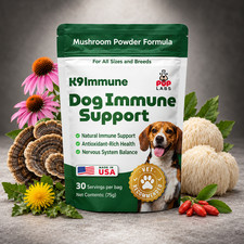 Pup Labs K9 Immune, All-Natural Mushroom Powder for Dogs for Immunity-30 Serving picture