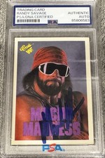 1990 Classic WWF “Macho King” Randy Savage #60 Macho Man Auto PSA Authentic picture