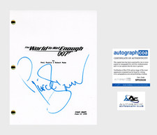 PIERCE BROSNAN AUTOGRAPH SIGNED THE WORLD IS NOT ENOUGH 007 JAMES BOND SCRIPT picture