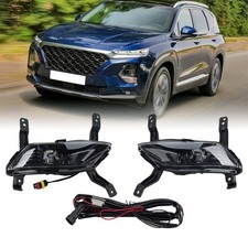 Pair Bumper LED Fog Light Driving Lamp W/ Wiring For Hyundai Santa Fe 2019 2020 picture