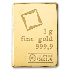 1 Gram Gold Bar .999 Fine - Random Design, Brand Varies picture