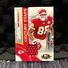 2008 Donruss Threads Tony Gonzalez Century Stars CS-14 Materials /250 MEM picture