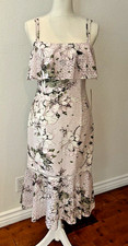 NWT RACHEL ROY CHERRY BLOSSOM PINK SPAGHETTI DOUBL STRAP RUFFLE LACE DRESS,SZ:6 picture