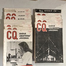 Vintage 1955 CQ The Radio Amateurs Journal Magazine Lot of 10 Near Full Year picture