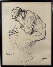 Jean-Louis Forain (1852-1931), A Soldier Writing A Letter, Lithograph picture