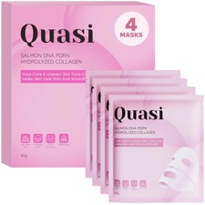 Quasi PDRN Pink Collagen Gel Face Mask Salmon DNA, Hydrolyzed Collagen 4pcs picture