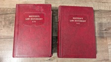 Bouvier's Law Dictionary Concise Encyclopedia 1914 3rd Rev 2 Vol Set 1975 Legal picture
