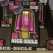 NEW Schylling NeeDoh Nice-Sicle Pink/Orange Squishy Stress Reliever picture