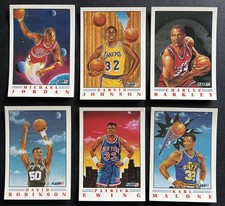 1991 Fleer NBA Pro Vision Complete 6 Card Insert Set. Michael Jordan, Magic ++ picture
