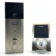 Schlage BE469ZP CEN 619 Z-Wave Deadbolt Satin Nickel, Used Very Good picture