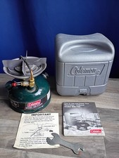 Vintage 1987 Coleman Model 508 Single Burner Gas Camping Stove with Case  picture