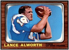 Lance Alworth 1966 Topps Football Card #119 VG/EX Chargers picture
