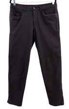 Lululemon ABC Classic Fit 5 Pocket Warpstreme Pant Mens 32x31 Black Office Golf picture