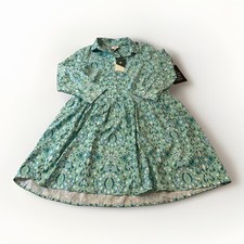 Tuckernuck Shirt Dress Green Blue Mykonos Hayes Beach Resort Cruise Sz M NWT picture