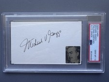 Michael V Gazzo Autograph PSA/DNA GEM MT 10 Godfather II Frank Pentangeli Signed picture