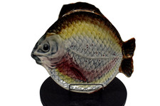Vintage Pennsbury Pottery Multicolor 10.75 in x 9.5 in Fish Platter Tray picture