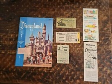 Disneyland Vintage Ephemera Tickets Brochure Parking 1950's picture