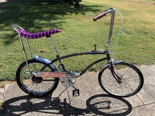 HUFFY THE JUDGE 5 Rail muscle bike banana seat Hot Grape RARE Stick Shift  picture