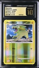 (POP 1) Electrike 63/99 Reverse Holo Platinum Arceus Pokemon CGC 10 PRISTINE picture