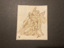 Old Master Drawing 17thC Italian Palma Negretti Pen and Ink picture