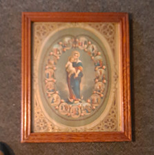 Antique 19th Century Religious Picture picture