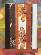 ACEO Original OOAK collage of hand painted acrylic strips by ArtisticApocalypse  picture
