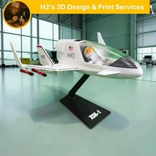 Major Matt Mason XSE-1 Space Explorer Spaceship w/ Display Stand & Missiles picture