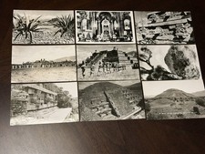 Vintage Teotihuacan Mexico Real Photo Postcard Lot 9 RPPC Rituals Osuna RMG picture