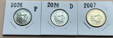 2026 P&D Revolutionary War Quarter 2 coins & 2007 JAMES MADISON $1 Coin FLIP/BU picture