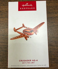 Hallmark Keepsake Sky's the Limit Crusader AG-4 Airplane Hanging Ornament 2026 picture
