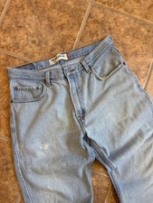 Vintage 00's Levis Regular Fit Made In Mexico Light Wash Blue Jeans Men's 33x30 picture