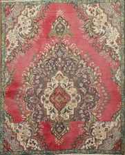 Traditional Semi-Antique Wool Area Rug 5x6 Hand-knotted Home Decor Carpet picture