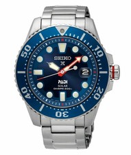 SEIKO ProspeX PADI SNE549P1 Solar Watch V157 Steel Blue Diver 200m New picture