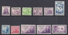 US 1933-1934 Commemorative Year Set / Lot of 11 Budget  picture