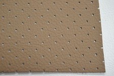 HAMPTON PERFORATED HEADLINER VINYL SADDLE BROWN MATERIAL BY THE YARD TOP QUALITY picture