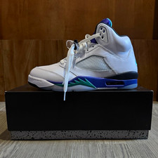 2025 retro Nike Air Jordan 5 Men's US 9.5 White Purple Teal Black(grape) picture