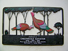 Vintage Chestervale Elevator Wall Hanging Lincoln IL. Turkeys picture
