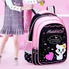 Kids School Cute Cat Print Backpack picture