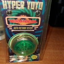 Vtg 1998 Hyper Yoyo Pro Spinner Professional Auto Return System GREEN picture