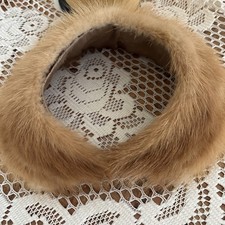 VTG 50’s Genuine Mink Fur Collar Detachable Coat Trim 16” picture
