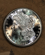1881-S Morgan Silver Dollar - Beautiful High Grade BU Original PQ Piece picture